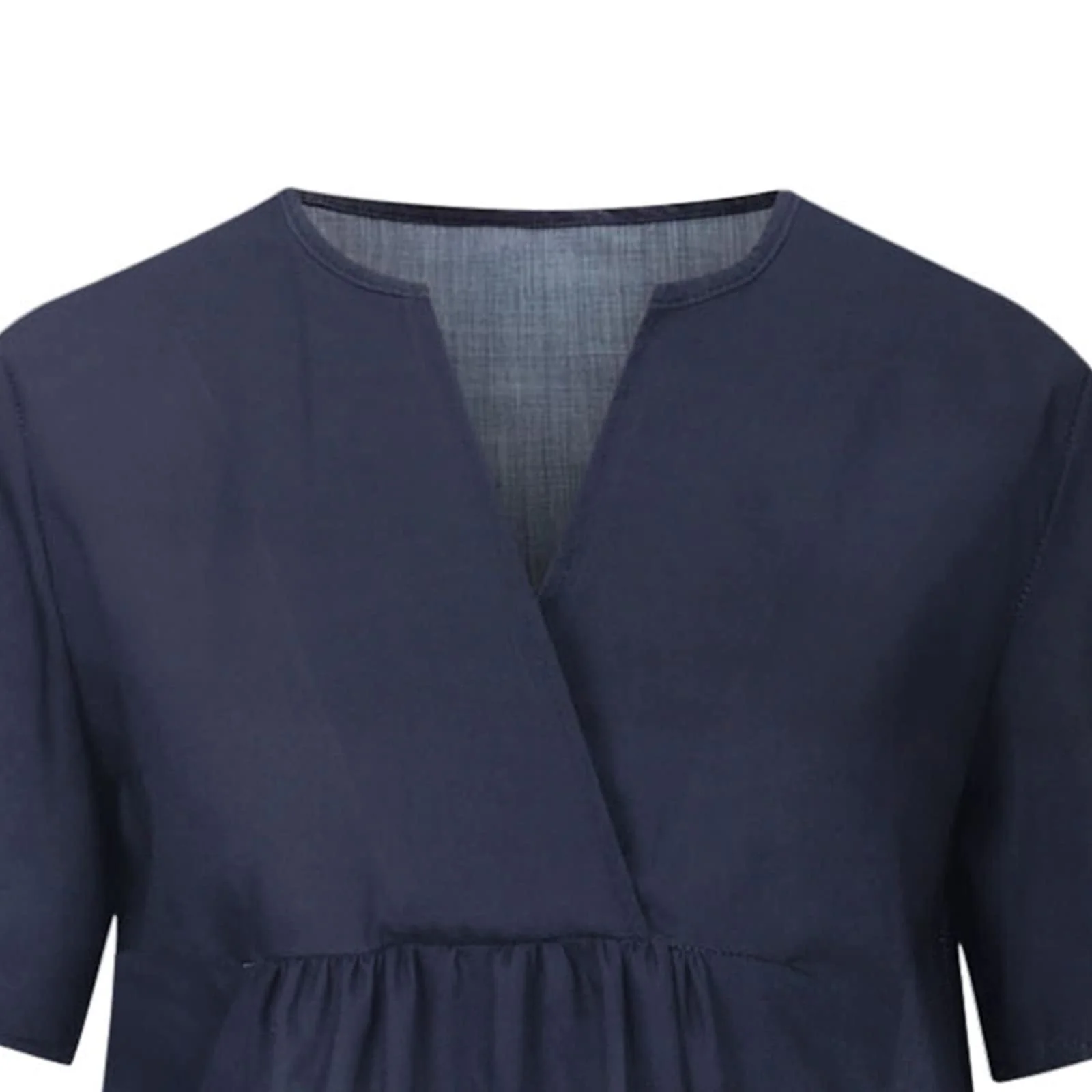 Damen Freizeitkleid mit Lockerer Passform und Modischem V-Ausschnitt Heidi-Mode - Image 3