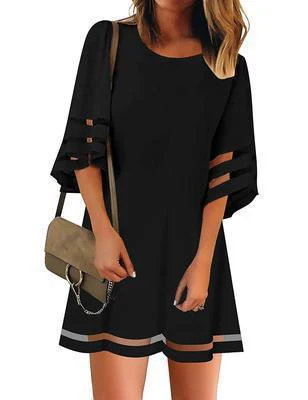 Damen Freizeitkleid mit Modischen, Luftigen Ärmelöffnungen Heidi-Mode - Image 3