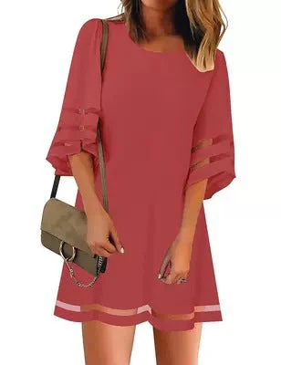 Damen Freizeitkleid mit Modischen, Luftigen Ärmelöffnungen Heidi-Mode - Image 7