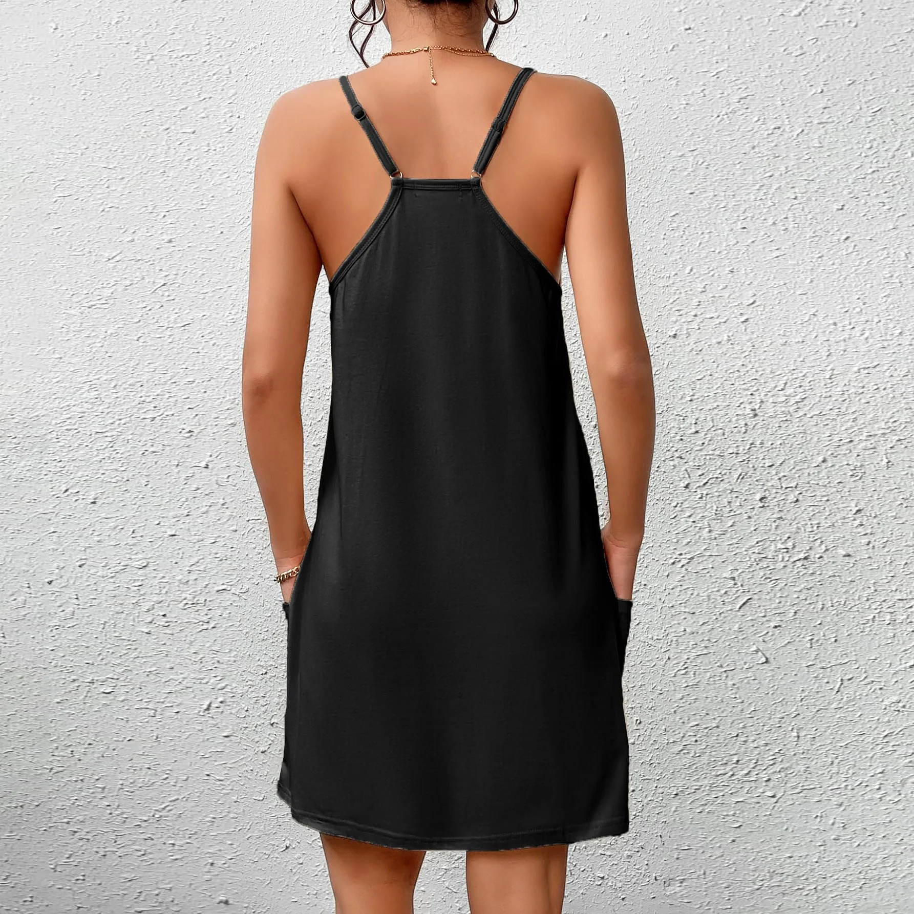 Damen Freizeitkleid mit Praktischen Taschen Heidi-Mode - Image 4