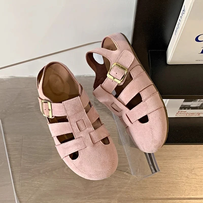 Damen Freizeitsandalen mit modischem Riemen und hochwertigem Wildleder Heidi Mode - Image 8
