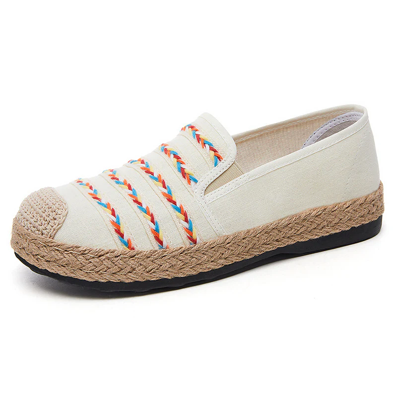 Damen Freizeitschuh mit buntem Häkelband und Jute-Sohle Heidi Mode - Image 5