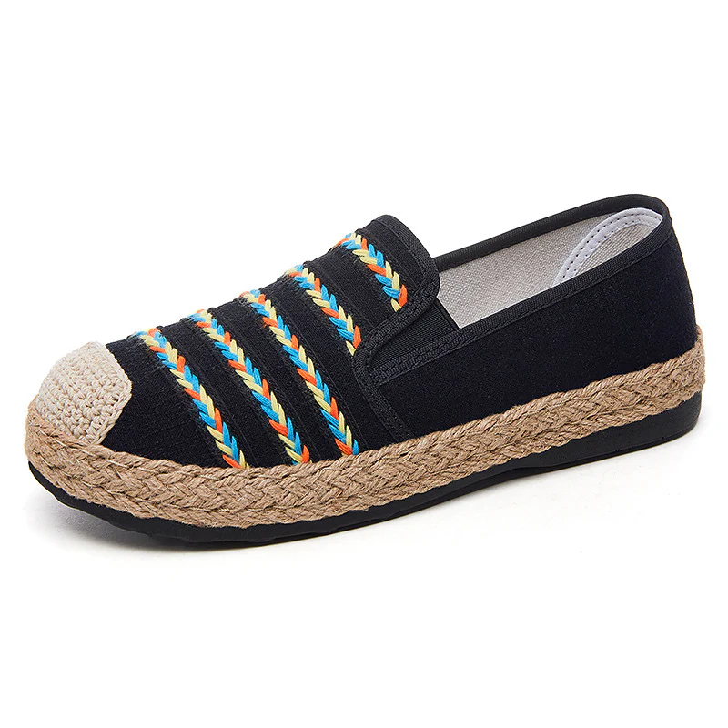 Damen Freizeitschuh mit buntem Häkelband und Jute-Sohle Heidi Mode - Image 6