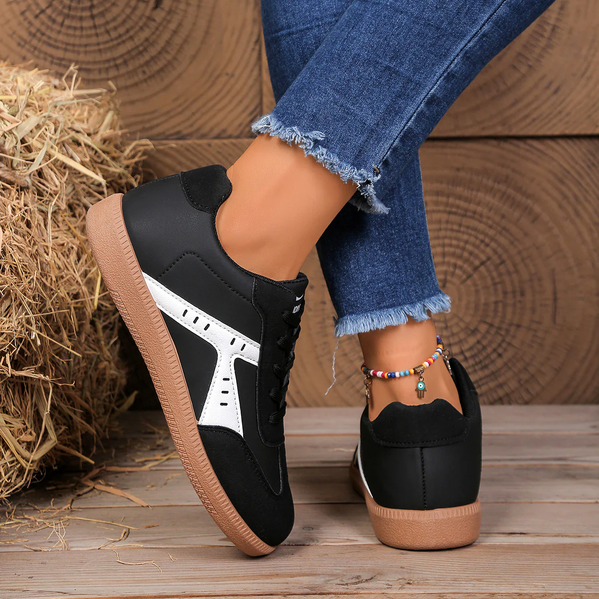 Damen Freizeitschuhe mit modernem Textil-Obermaterial und rutschfester Gummisohle Heidi Mode - Image 4