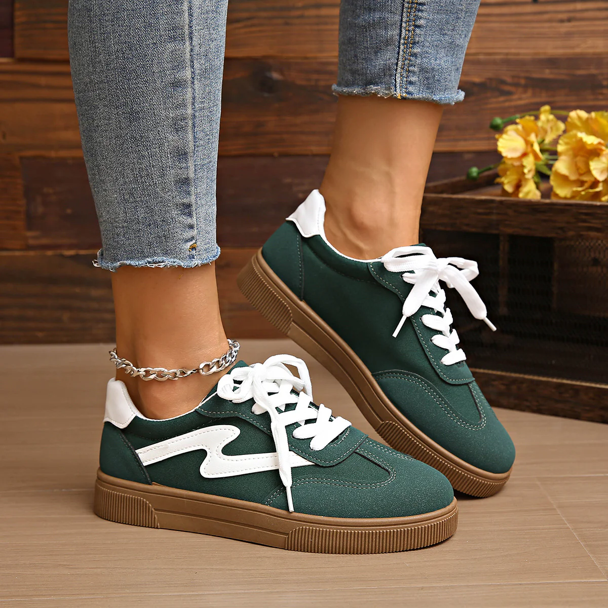 Damen Freizeitschuhe mit modischem Design und rutschfester Gummisohle Heidi Mode - Image 2