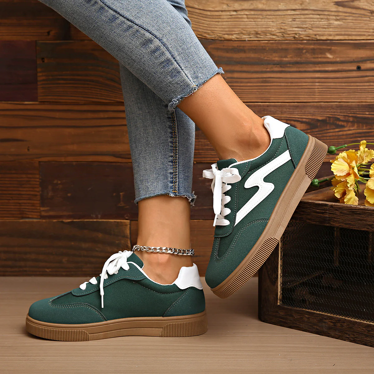 Damen Freizeitschuhe mit modischem Design und rutschfester Gummisohle Heidi Mode - Image 3