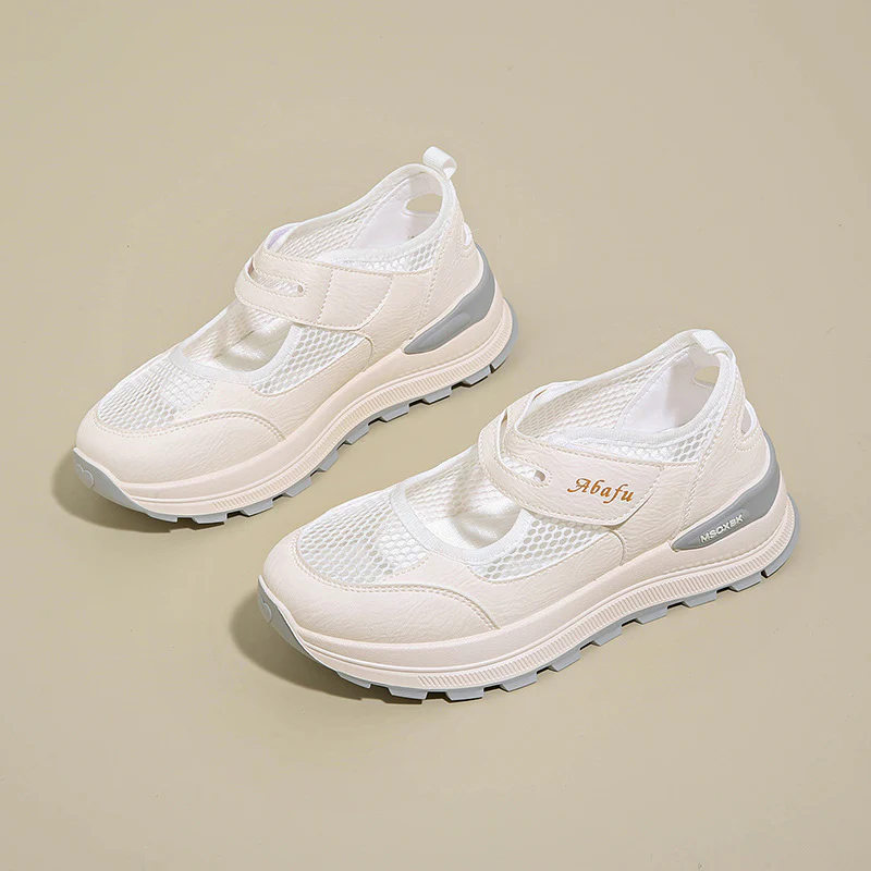 Damen Freizeitsneaker mit atmungsaktivem Mesh-Obermaterial und gepolsterter Innensohle Heidi Mode - Image 2
