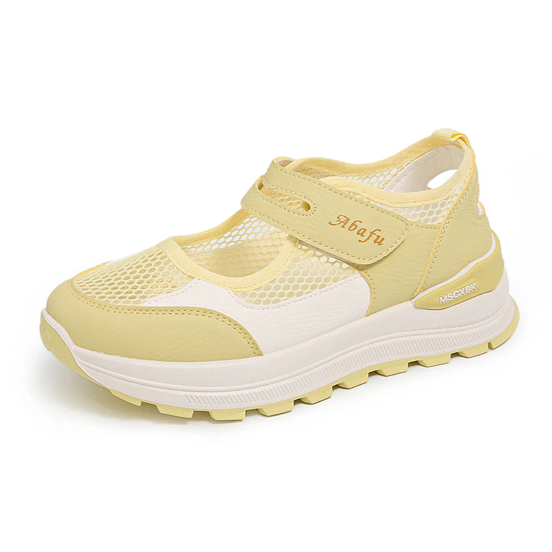 Damen Freizeitsneaker mit atmungsaktivem Mesh-Obermaterial und gepolsterter Innensohle Heidi Mode - Image 7