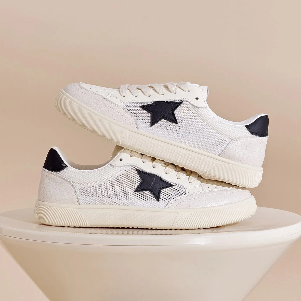 Damen Freizeitsneaker mit atmungsaktiver Mesh-Oberfläche und stabiler Sohle Heidi Mode - Image 7