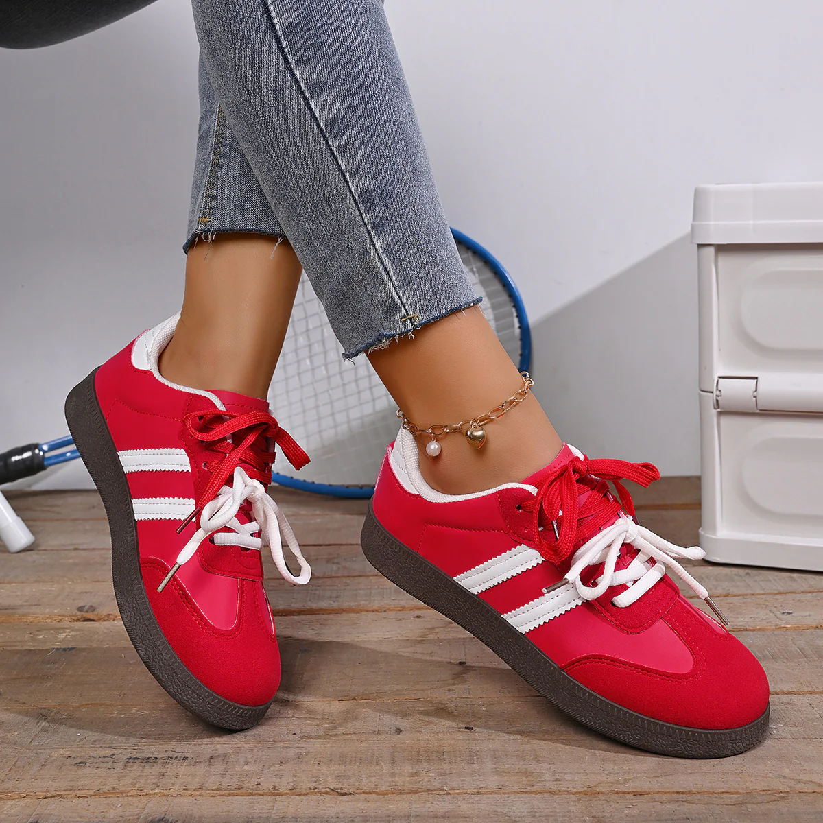 Damen Freizeitsneaker mit extra guter Dämpfung und sportlichem Obermaterial Heidi Mode - Image 6