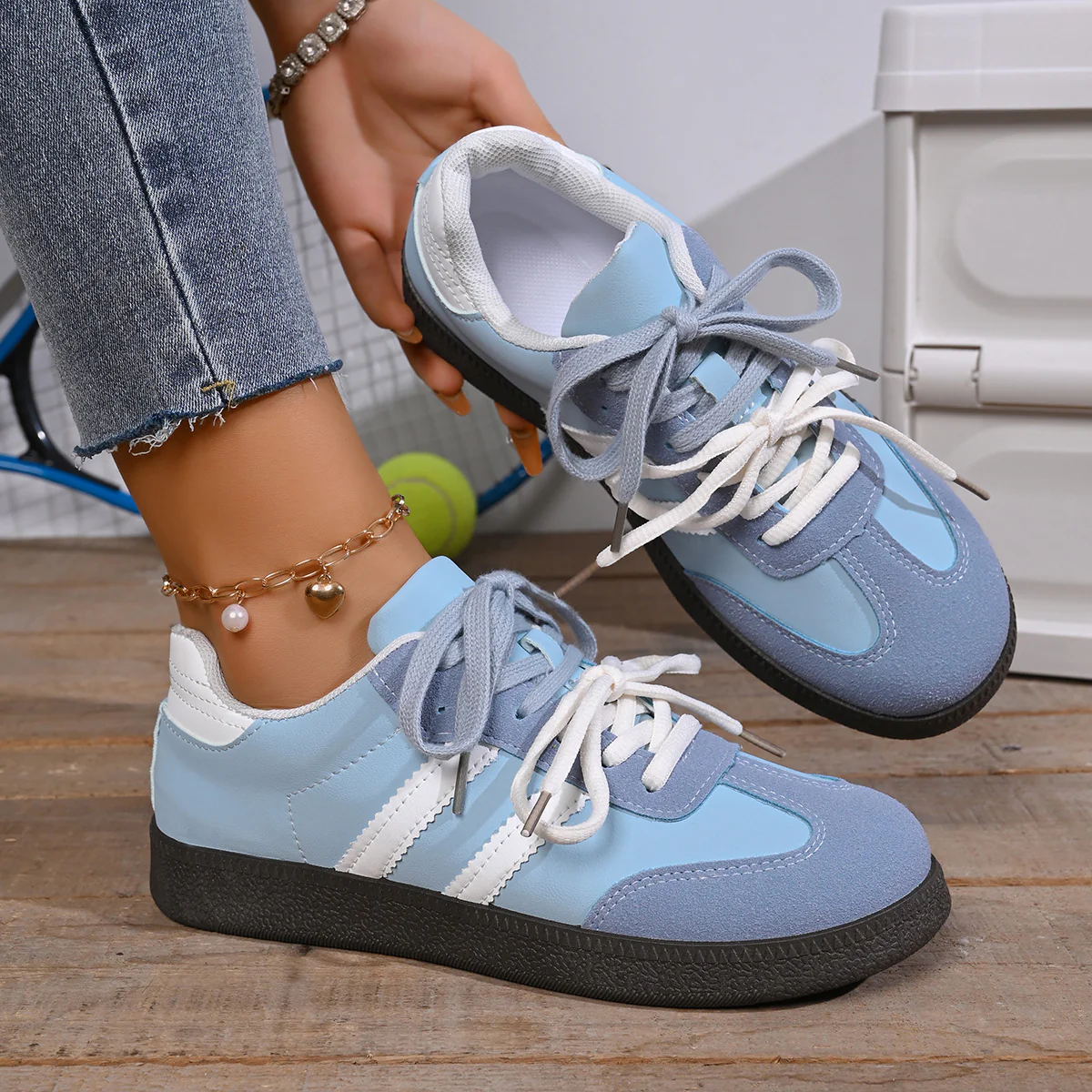Damen Freizeitsneaker mit extra guter Dämpfung und sportlichem Obermaterial Heidi Mode - Image 7