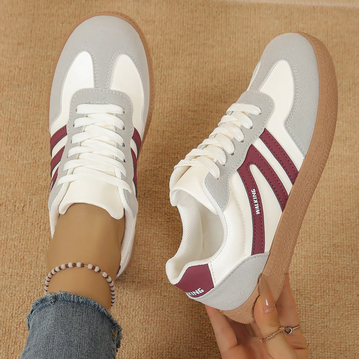 Damen Freizeitsneaker mit flexibler Laufsohle und atmungsaktivem Obermaterial Heidi Mode - Image 4