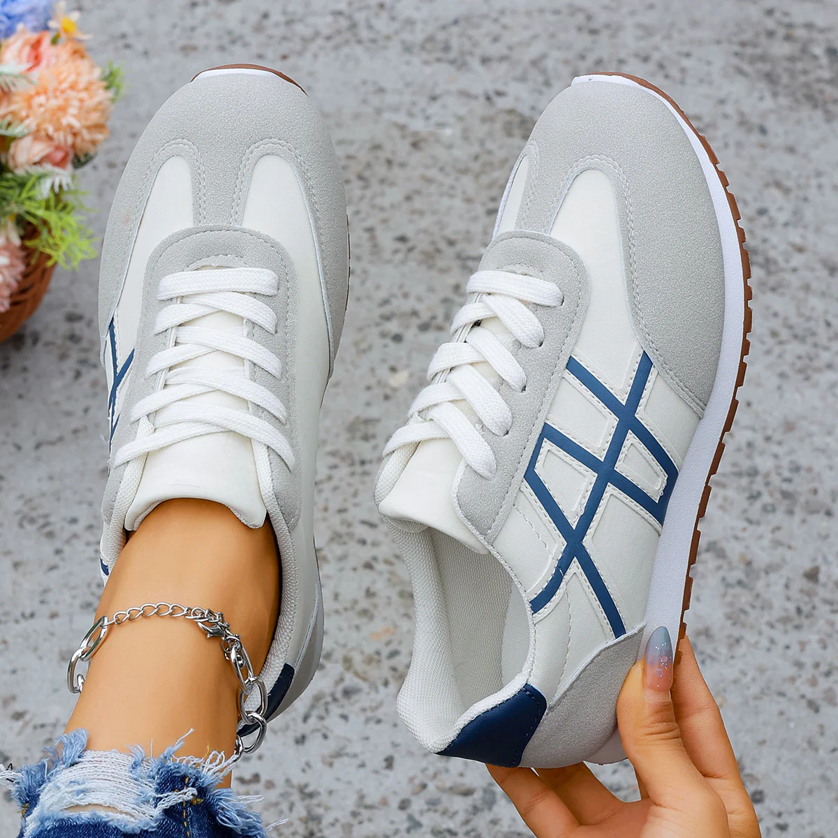 Damen Freizeitsneaker mit modischem Design und bequemer Dämpfung Heidi Mode - Image 2