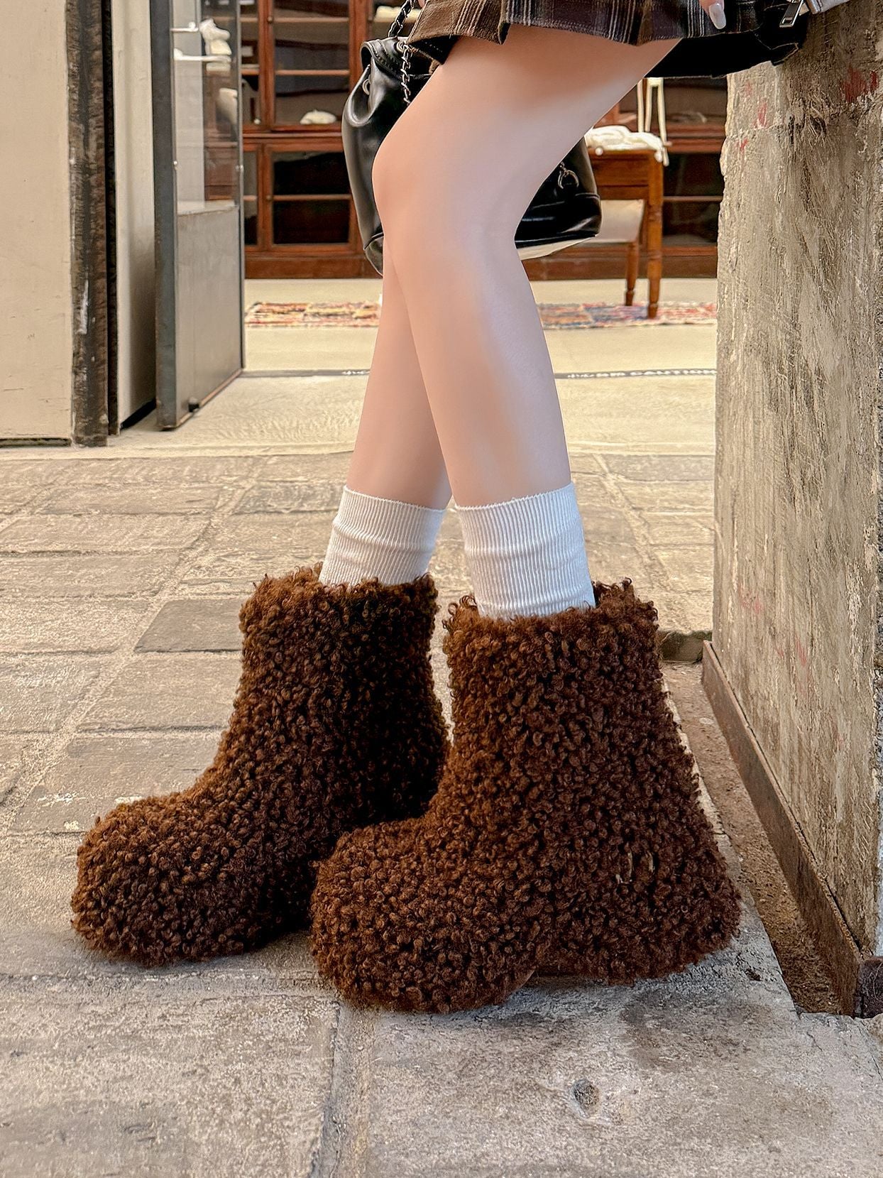 Damen Furry Boots im modernen Design Heidi Mode - Image 6