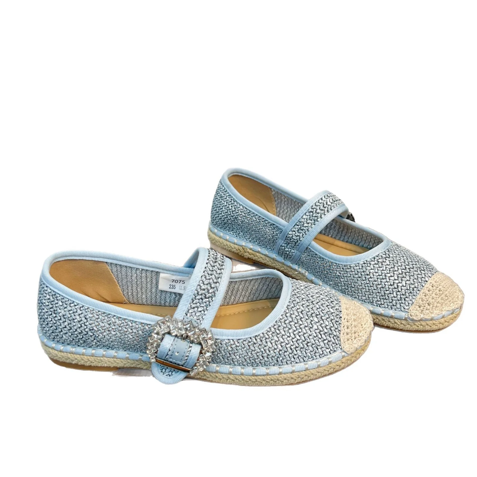 Damen Geblümte Slipper mit funkelnder Schnallenverzierung Heidi Mode - Image 9