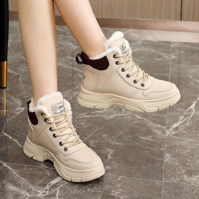 Damen gefütterte High-Top Sneaker Heidi Mode - Image 3