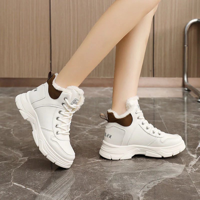 Damen gefütterte High-Top Sneaker Heidi Mode - Image 4