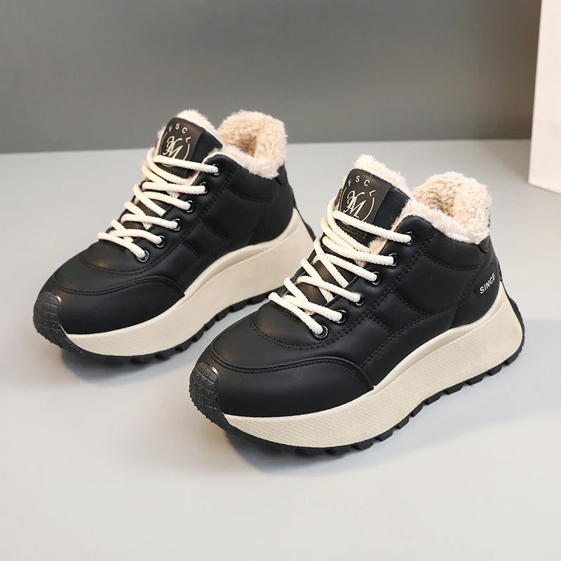 Damen gefütterte High-Top Sneakers mit rutschfester Sohle Heidi Mode - Image 6