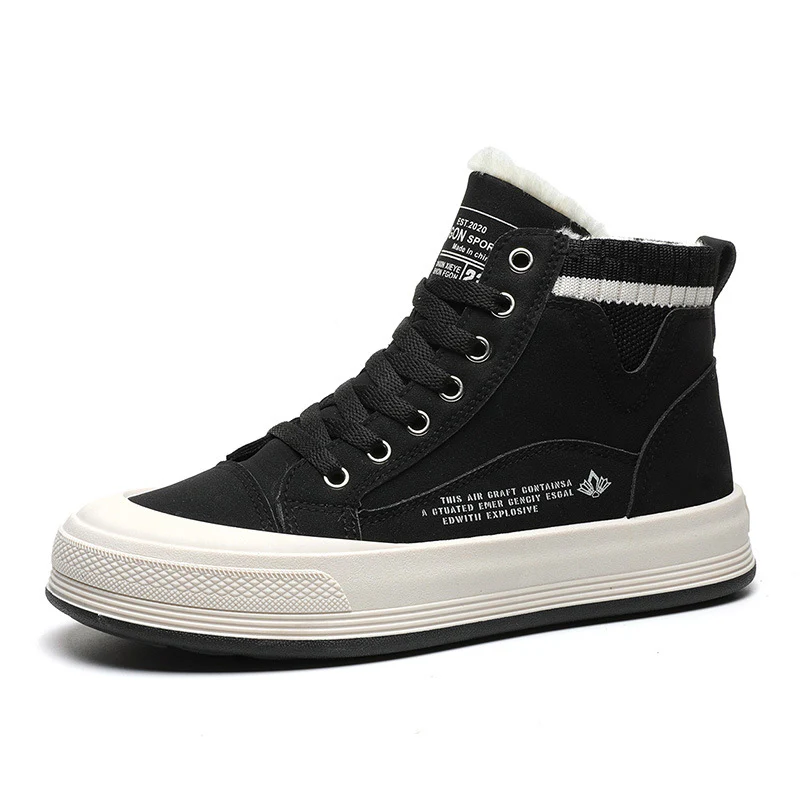 Damen gefütterte High-Top Sneakers mit strapazierfähigem Obermaterial und rutschfester Sohle Heidi Mode - Image 5