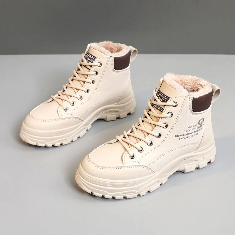 Damen gefütterte High-Top Stiefel mit robustem Profil und rutschfester Sohle Heidi Mode - Image 8