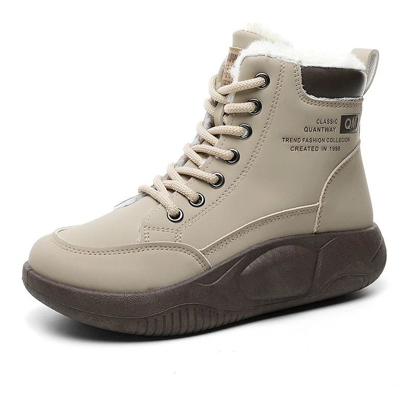 Damen gefütterte Hochschaft Sneaker mit rutschfester Sohle Heidi Mode - Image 5