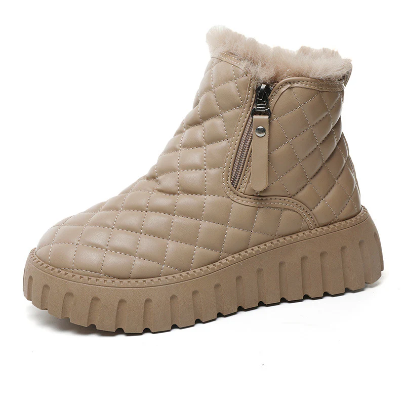 Damen Gefütterte Komfort-Stiefeletten mit wärmendem Fleecefutter und rutschfester Sohle Heidi Mode - Image 5