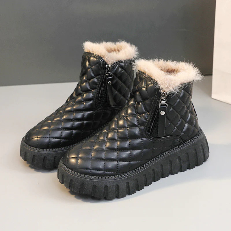 Damen Gefütterte Komfort-Stiefeletten mit wärmendem Fleecefutter und rutschfester Sohle Heidi Mode - Image 6