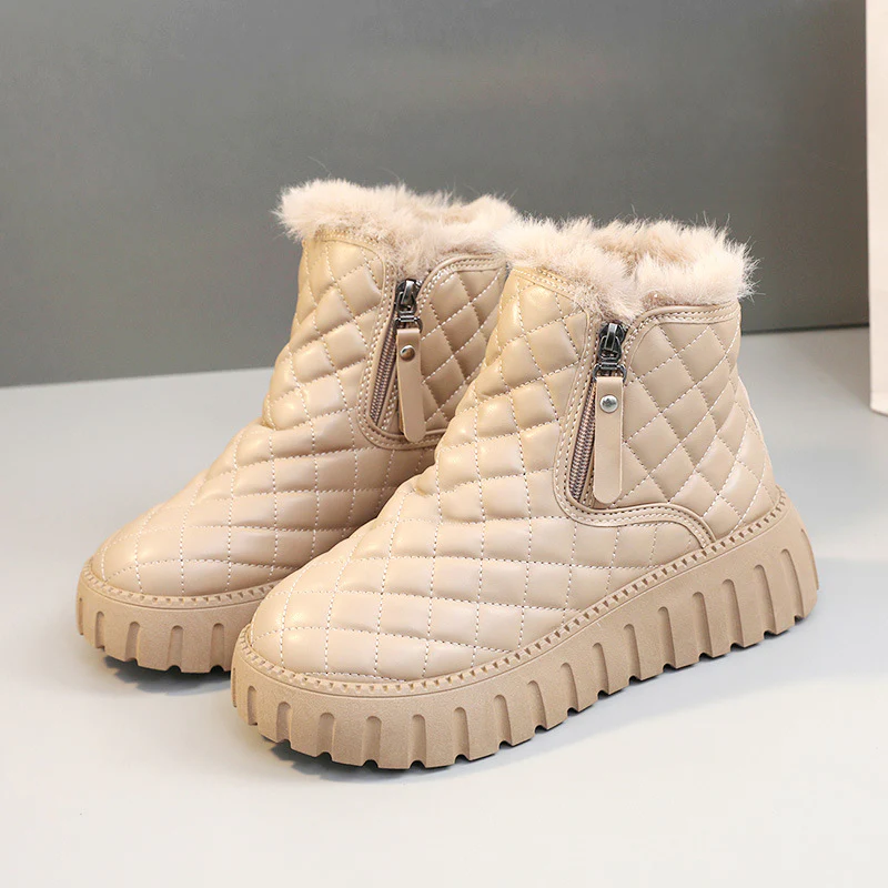 Damen Gefütterte Komfort-Stiefeletten mit wärmendem Fleecefutter und rutschfester Sohle Heidi Mode - Image 7