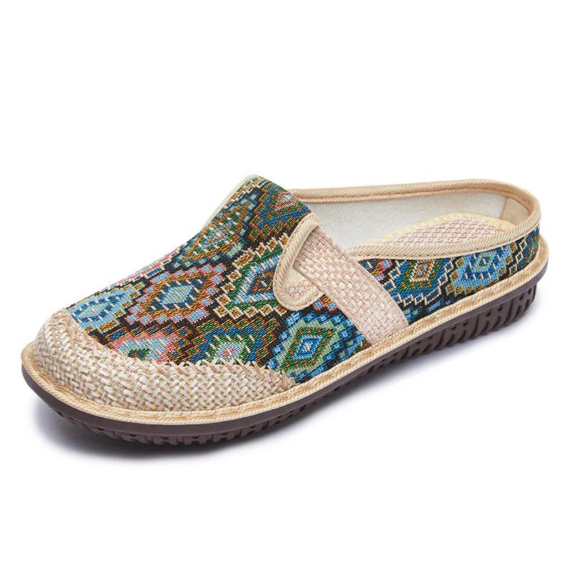 Damen Gemütliche Clogs mit elegantem Ethnomuster Heidi Mode - Image 3