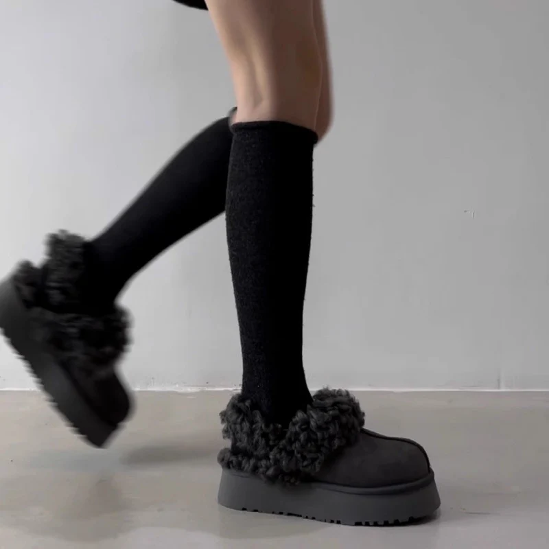 Damen Gemütliche Fell-Clogs mit weichem Innenfutter und rutschfester Sohle Heidi Mode - Image 4