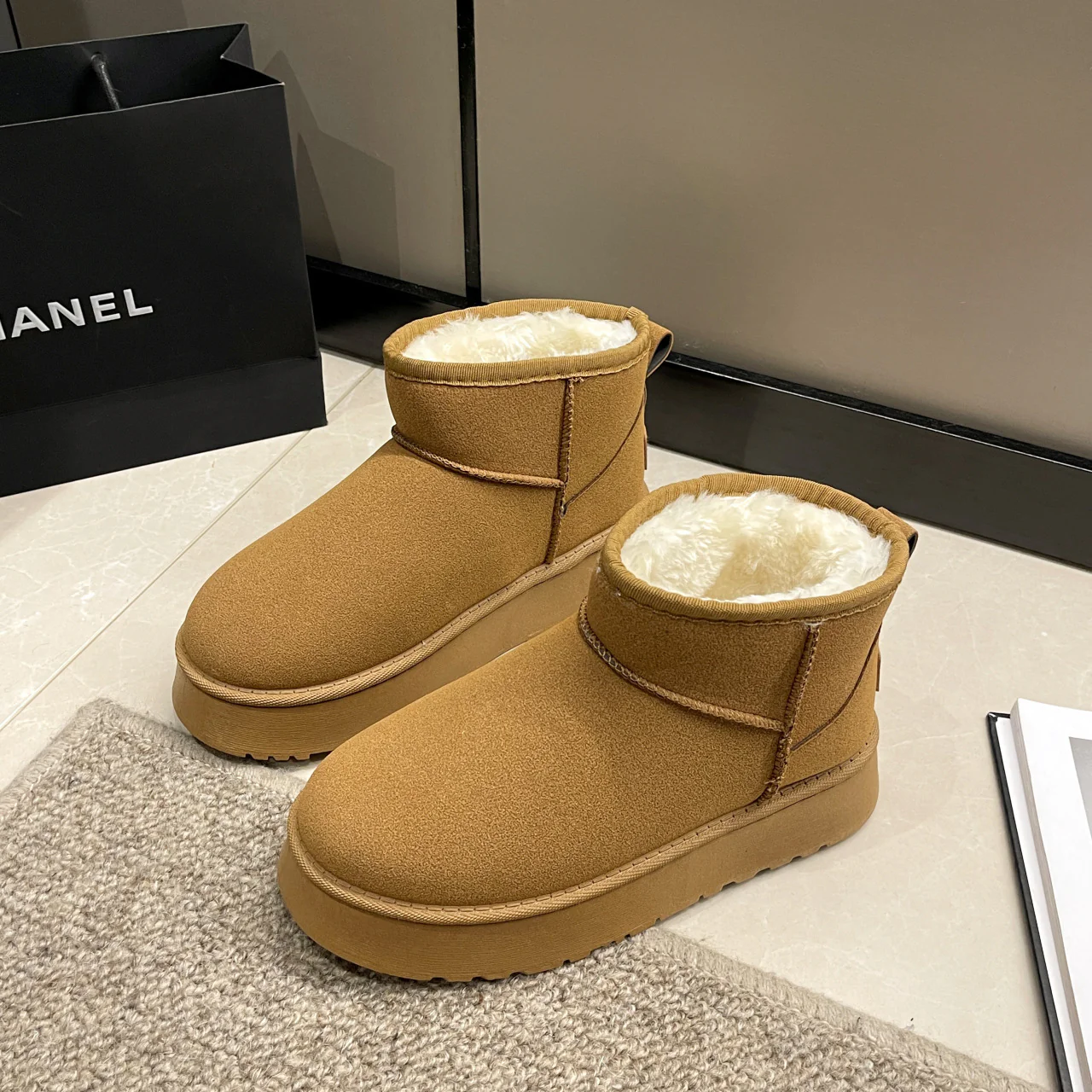 Damen Gemütliche Fleece-Stiefeletten Heidi Mode - Image 7