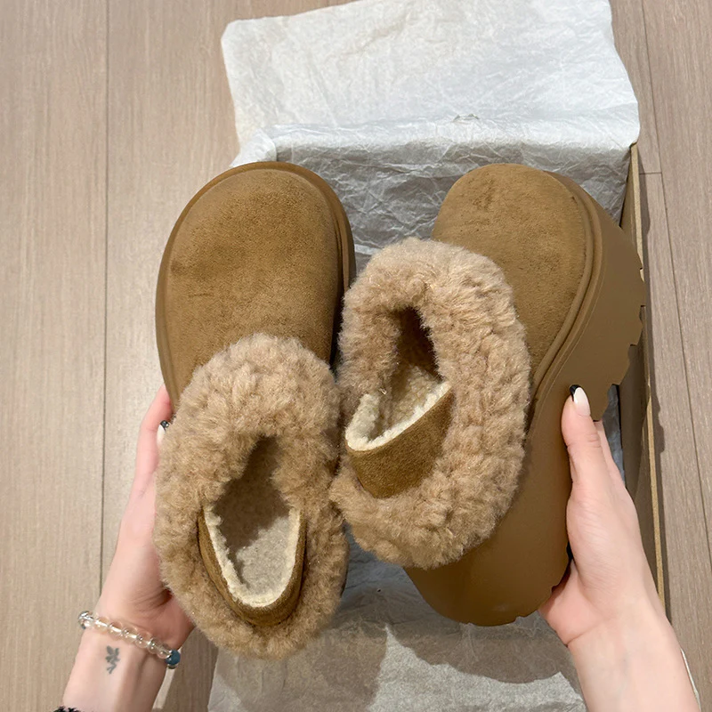 Damen gemütliche Hausschuhe mit flauschigem Kragen Heidi Mode - Image 2