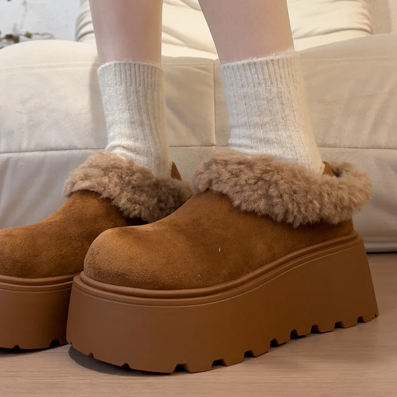 Damen gemütliche Hausschuhe mit flauschigem Kragen Heidi Mode - Image 6