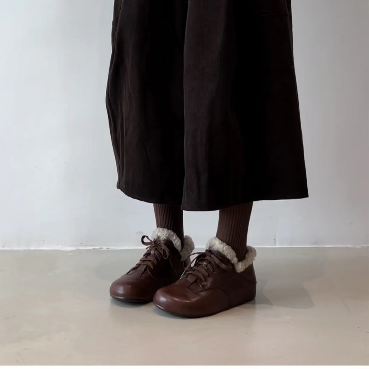 Damen gemütliche Schnürschuhe mit warmem Fleece-Futter Heidi Mode - Image 3