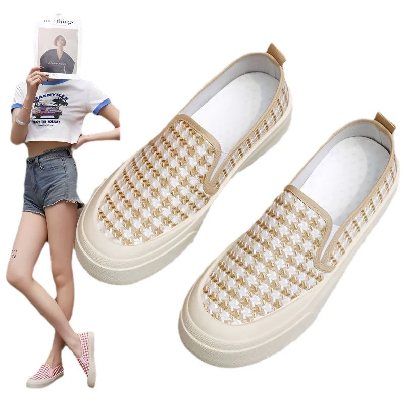 Damen Gemütliche Slipper mit innovativem Karomuster Heidi Mode - Image 5
