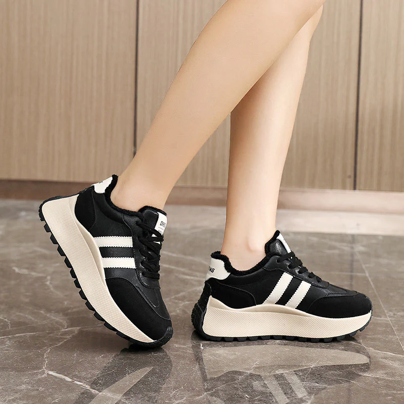 Damen gemütliche und stylische Sneakers mit kuscheligem Innenfutter Heidi Mode - Image 3