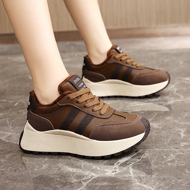 Damen gemütliche und stylische Sneakers mit kuscheligem Innenfutter Heidi Mode - Image 4