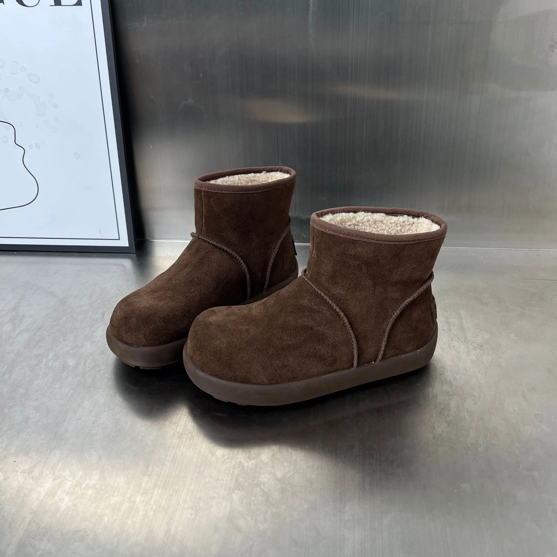 Damen Gemütliche Winterstiefel aus hochwertigem Wildleder mit warmem Innenfutter Heidi Mode - Image 2