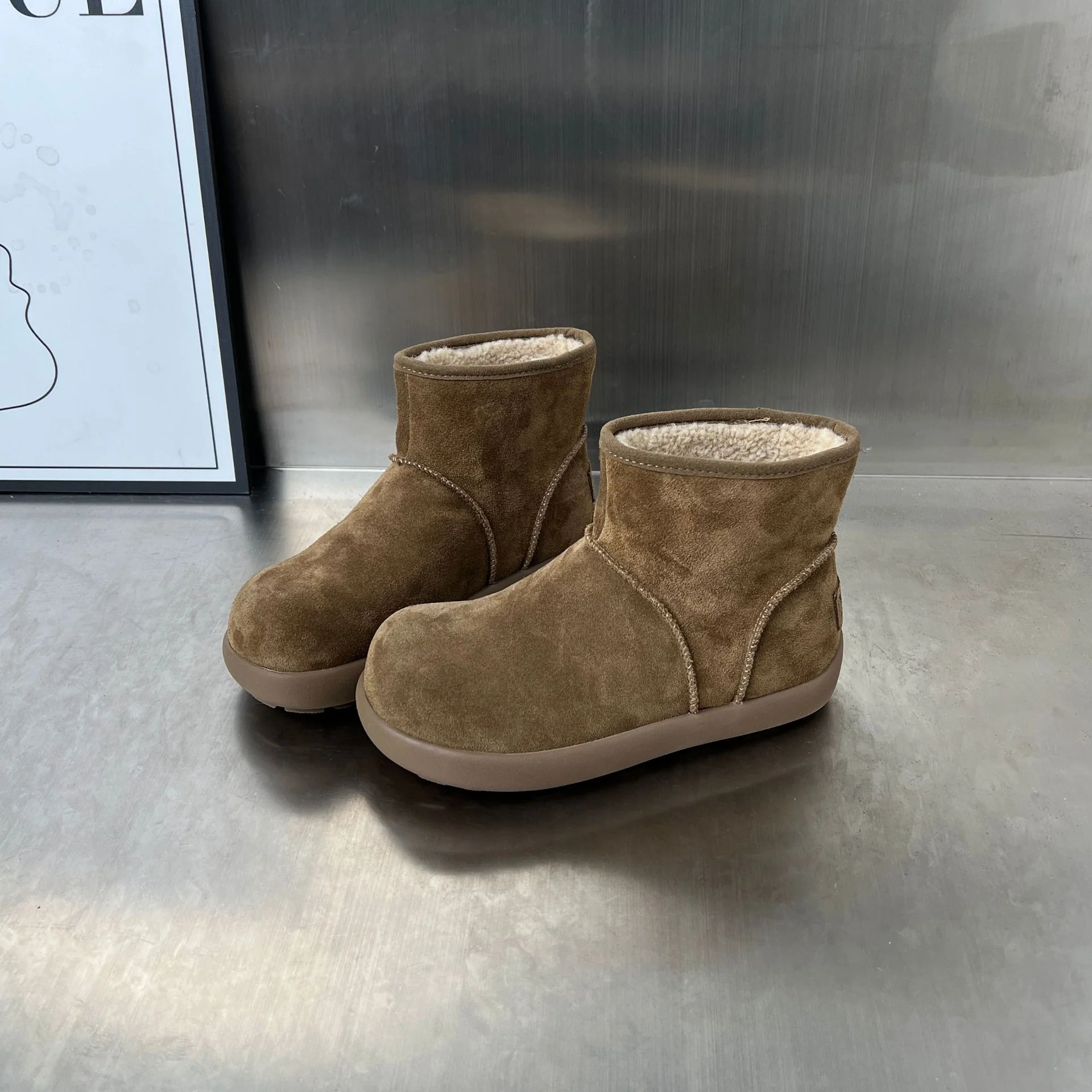 Damen Gemütliche Winterstiefel aus hochwertigem Wildleder mit warmem Innenfutter Heidi Mode - Image 4