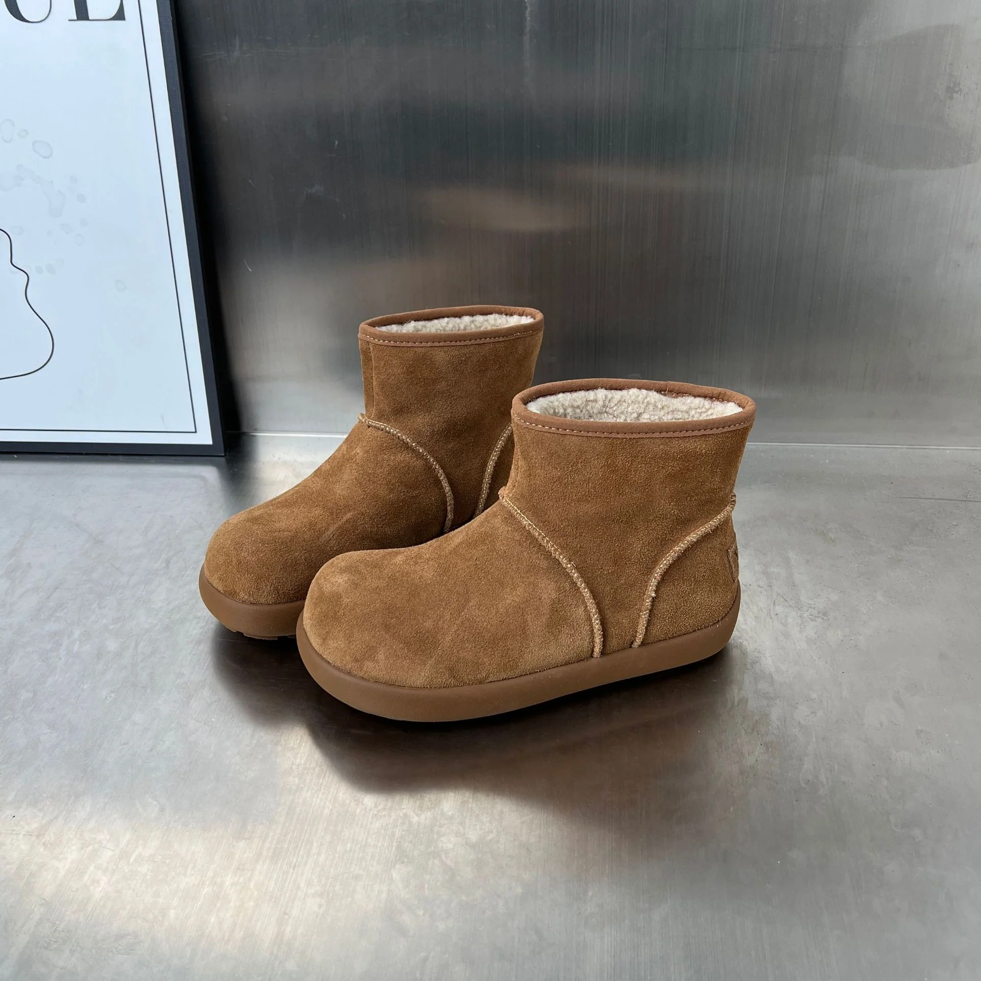 Damen Gemütliche Winterstiefel aus hochwertigem Wildleder mit warmem Innenfutter Heidi Mode - Image 8