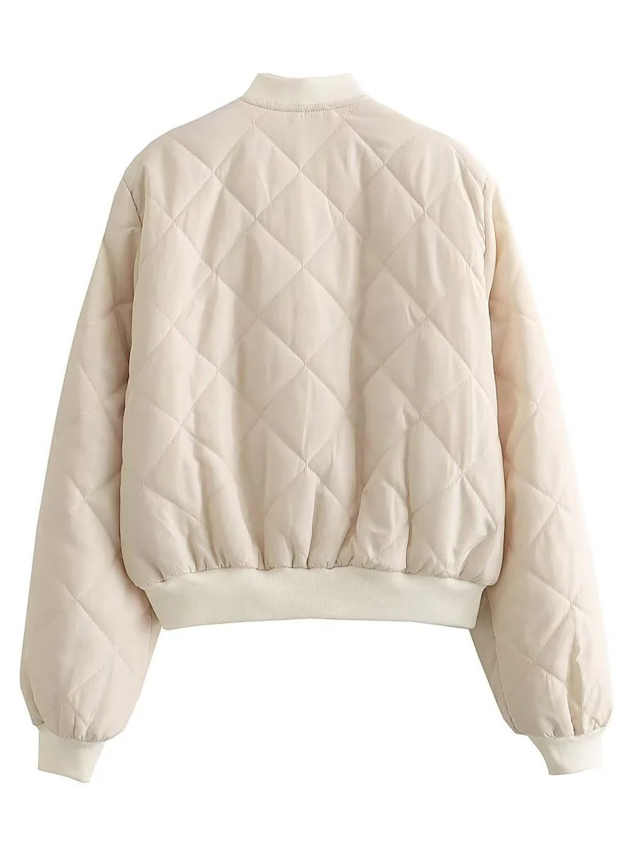 Damen gesteppte Bomberjacke mit praktischen Stecktaschen und elastischem Bund Heidi-Mode - Image 5