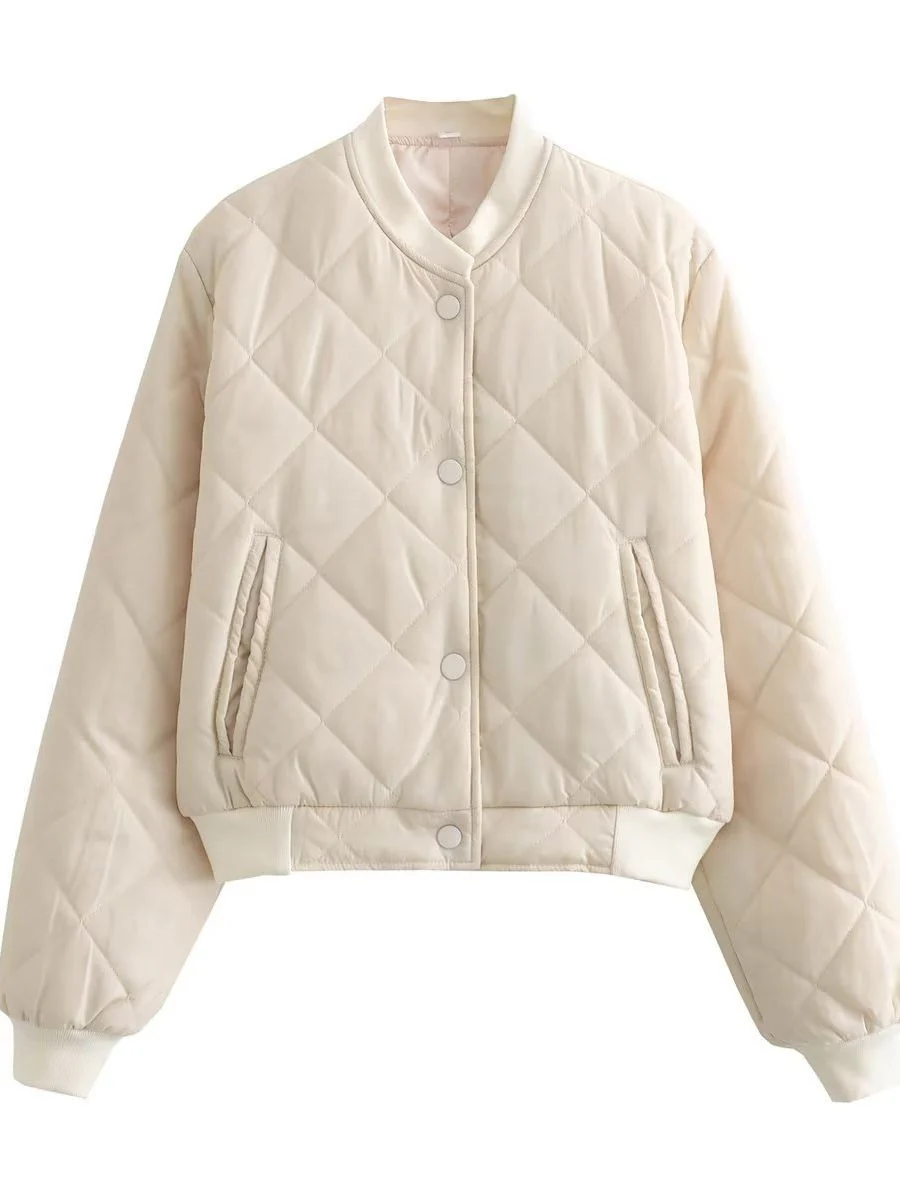 Damen gesteppte Bomberjacke mit praktischen Stecktaschen und elastischem Bund Heidi-Mode - Image 6