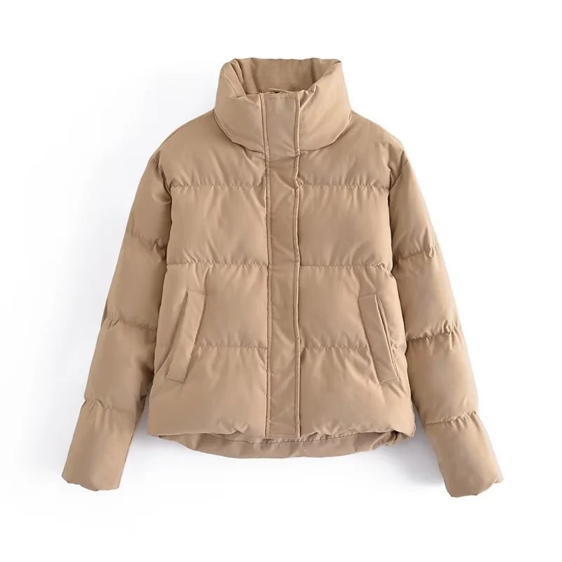 Damen gestepptes Winterjacke mit hohem Kragen und Seitentaschen Heidi-Mode - Image 4