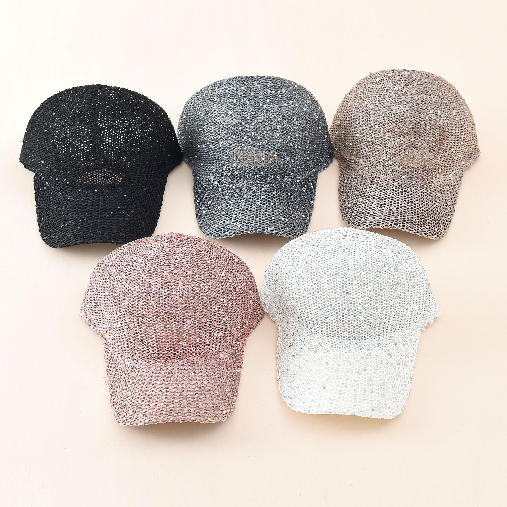 Damen Glitzernde Baseballmütze mit Netzstruktur Heidi-Mode - Image 2