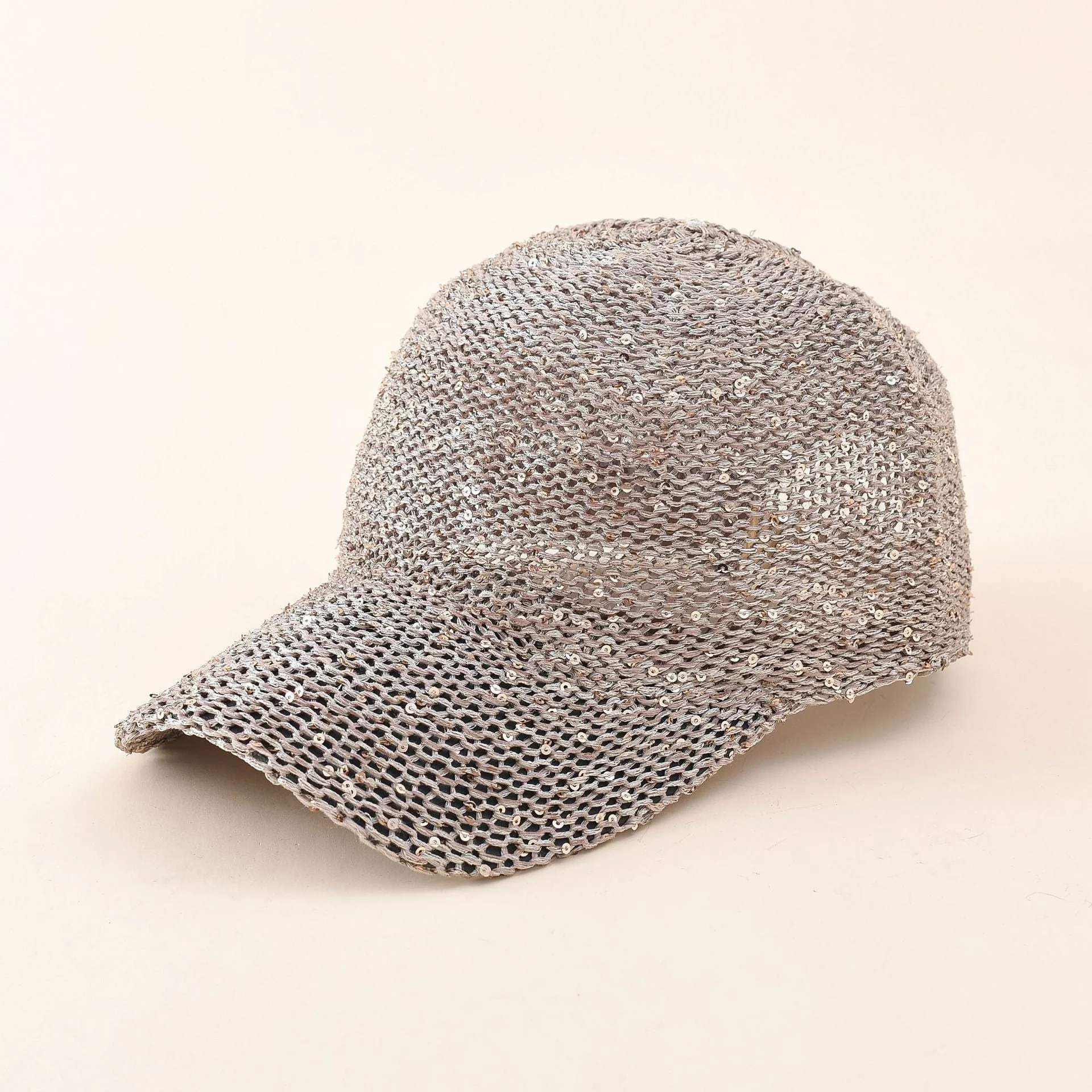 Damen Glitzernde Baseballmütze mit Netzstruktur Heidi-Mode - Image 3