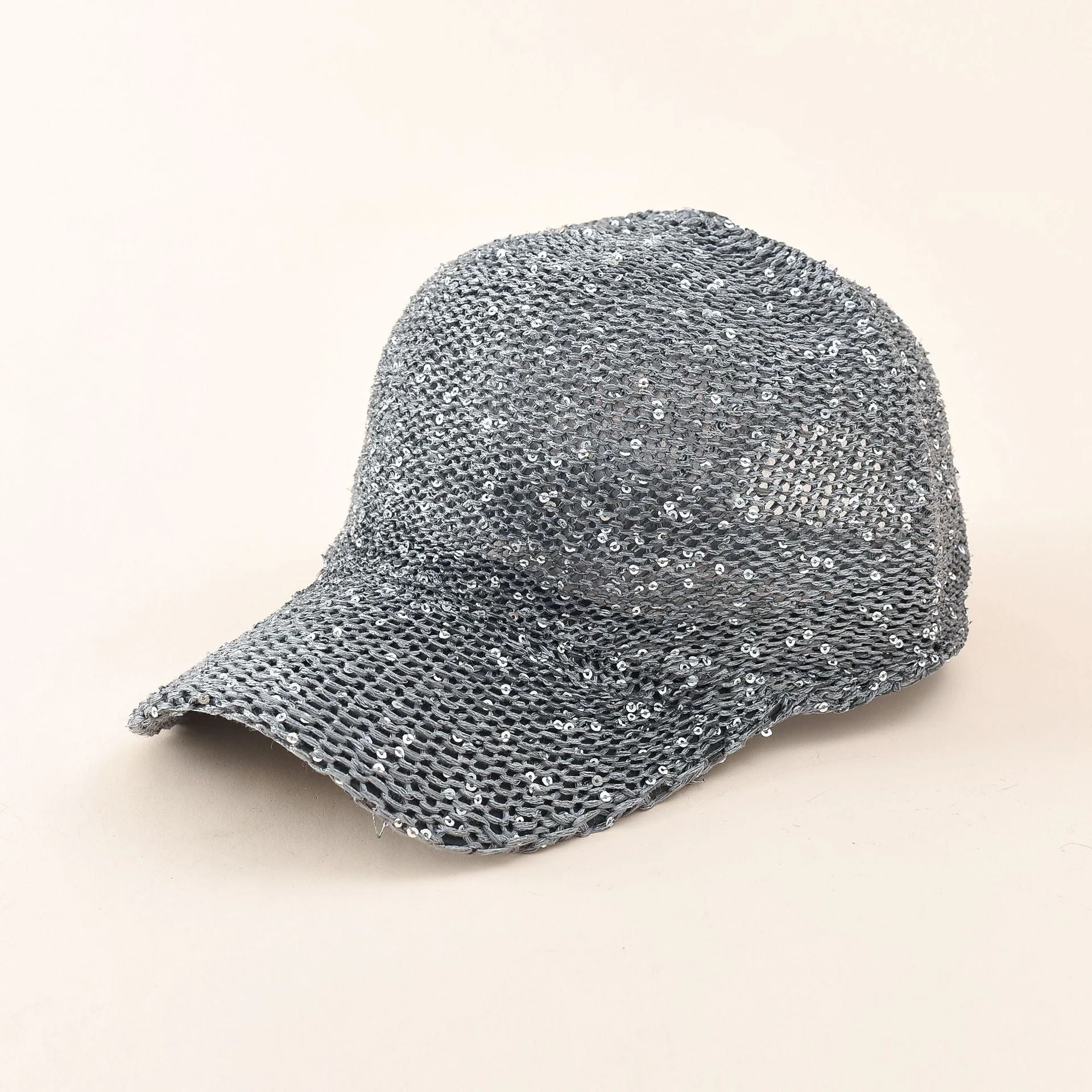 Damen Glitzernde Baseballmütze mit Netzstruktur Heidi-Mode - Image 5
