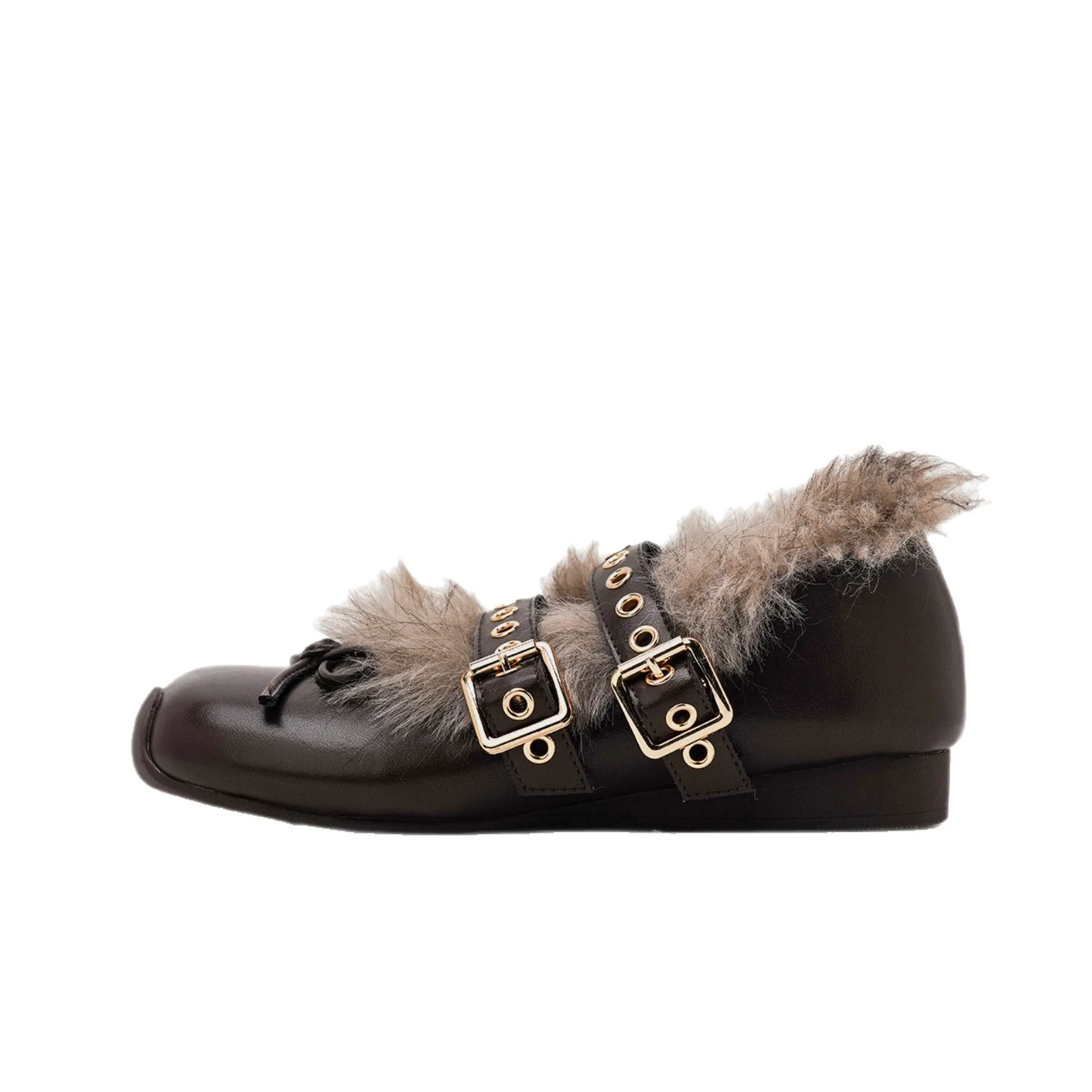 Damen Glitzernde Clogs mit flauschigem Innenfutter und modischem Schnallenverschluss Heidi Mode - Image 5
