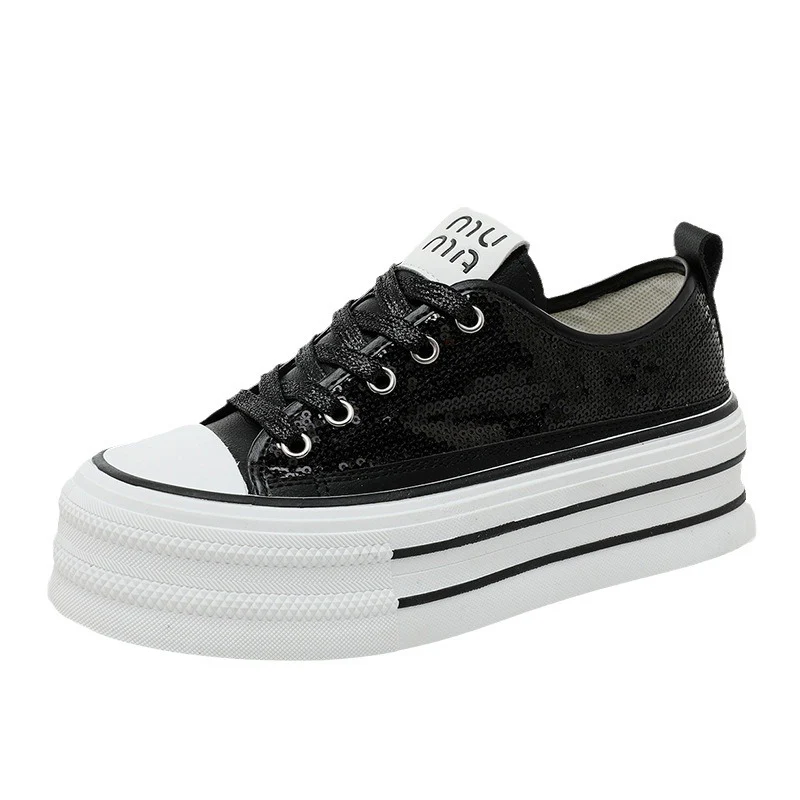 Damen Glitzernde Plateau Sneakers mit komfortablem Design Heidi Mode - Image 5