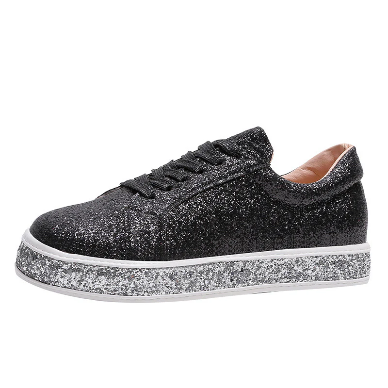 Damen Glitzernde Sneakers mit komfortablem Plateau Heidi Mode - Image 6