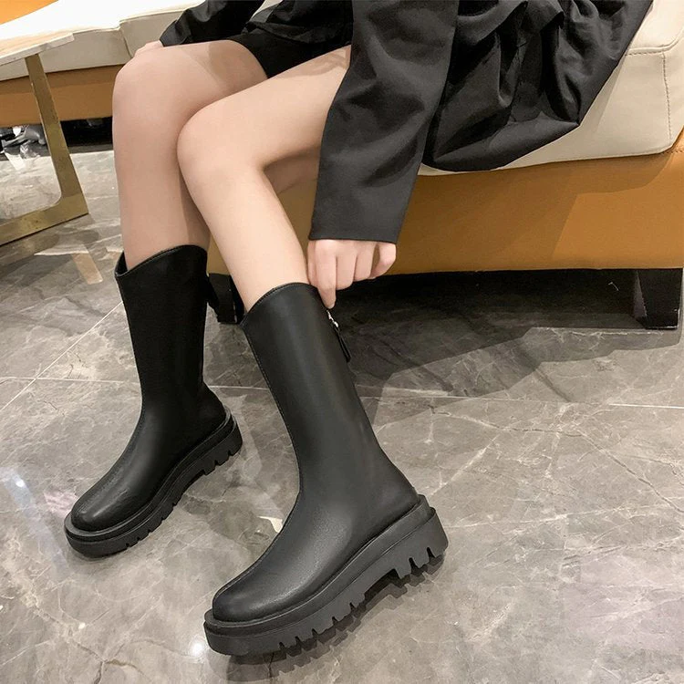 Damen Gummi-Stiefel mit Rutschfester Sohle und Hohem Schaft Heidi-Mode - Image 2
